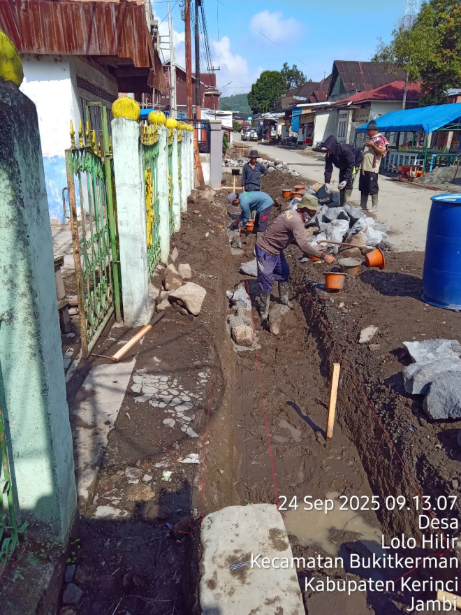 PEMABANGUNAN DRAINASE DESA LOLO HILIR TAHUN 2025