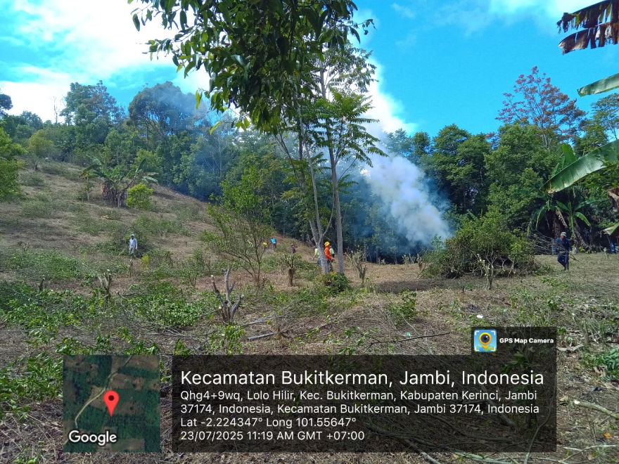 PERSIAPAN LAHAN UNTUK PENAMAN JAGUNG (KETAHANAN PANGAN) DESA LOLO HILIR